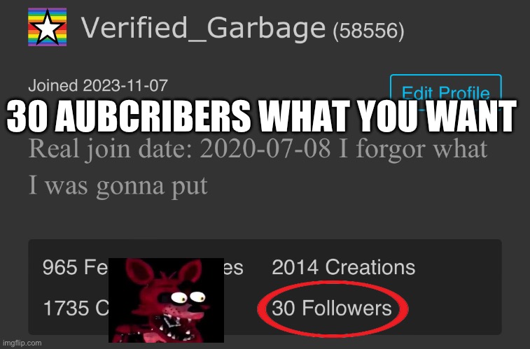 30 AUBCRIBERS WHAT YOU WANT | made w/ Imgflip meme maker
