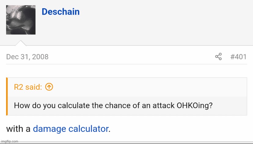 DAMAGE CALC GO BRRR | made w/ Imgflip meme maker