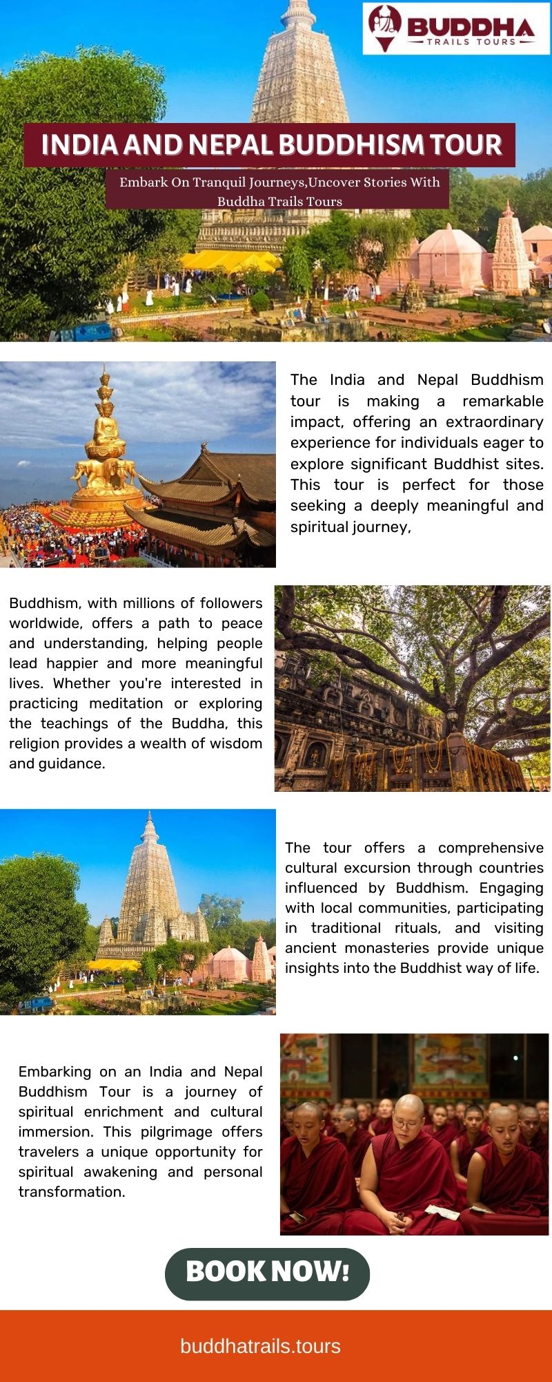 India and Nepal Buddhism Tour Blank Meme Template