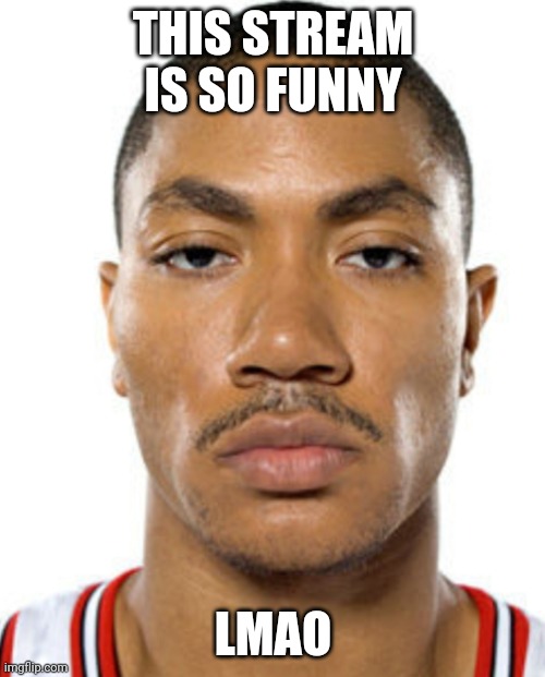 Go back to preschool | THIS STREAM IS SO FUNNY; LMAO | image tagged in derrick rose straight face | made w/ Imgflip meme maker