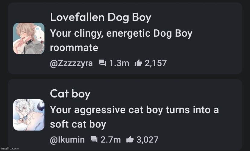 6 upvotes and I put these two in a conversation | made w/ Imgflip meme maker