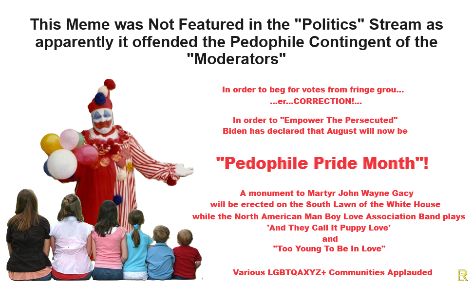 Pedophile Power!!! Blank Meme Template