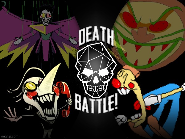 Spamton G. Spamton/Spamton NEO VS Pizzaface/Pizzahead (Deltarune VS Pizza Tower) | image tagged in death battle,spamton,deltarune,pizza tower | made w/ Imgflip meme maker