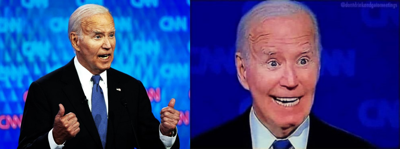 High Quality Biden before and after viagra kicks in Blank Meme Template