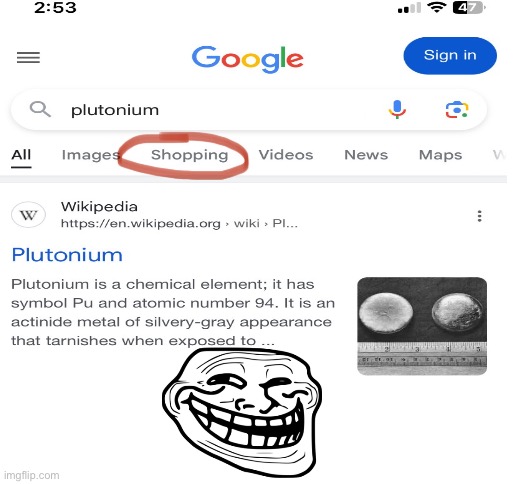 plutonium | image tagged in blank white template | made w/ Imgflip meme maker