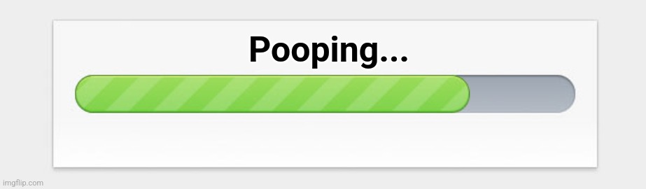 progress bar | Pooping... | image tagged in progress bar | made w/ Imgflip meme maker