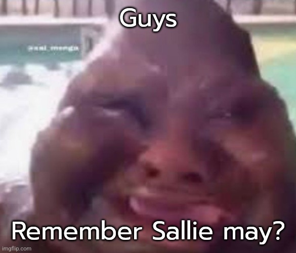 Guh glorp | Guys; Remember Sallie may? | image tagged in guh glorp | made w/ Imgflip meme maker