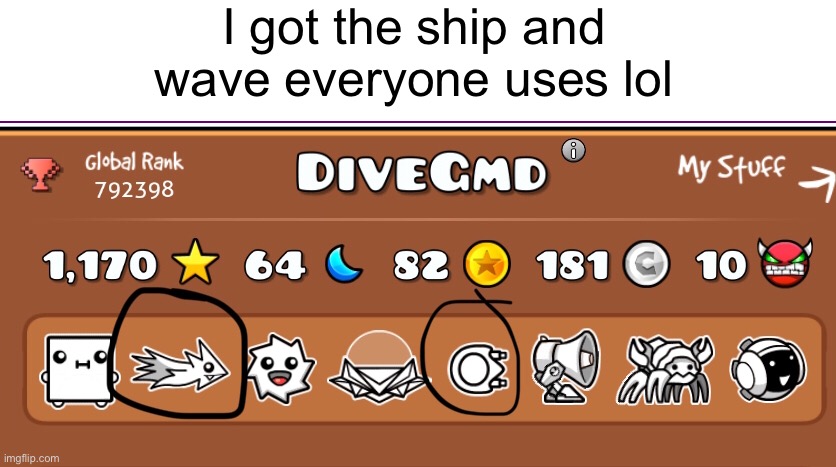 ;-; | I got the ship and wave everyone uses lol | image tagged in dive | made w/ Imgflip meme maker