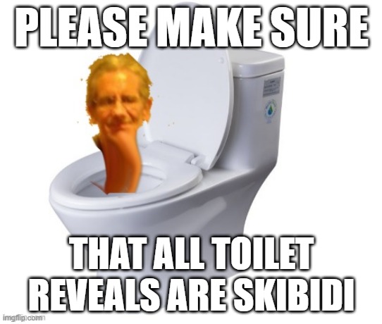 Jeffrey Skibidi Toilet | PLEASE MAKE SURE; THAT ALL TOILET REVEALS ARE SKIBIDI | image tagged in jeffrey skibidi toilet | made w/ Imgflip meme maker
