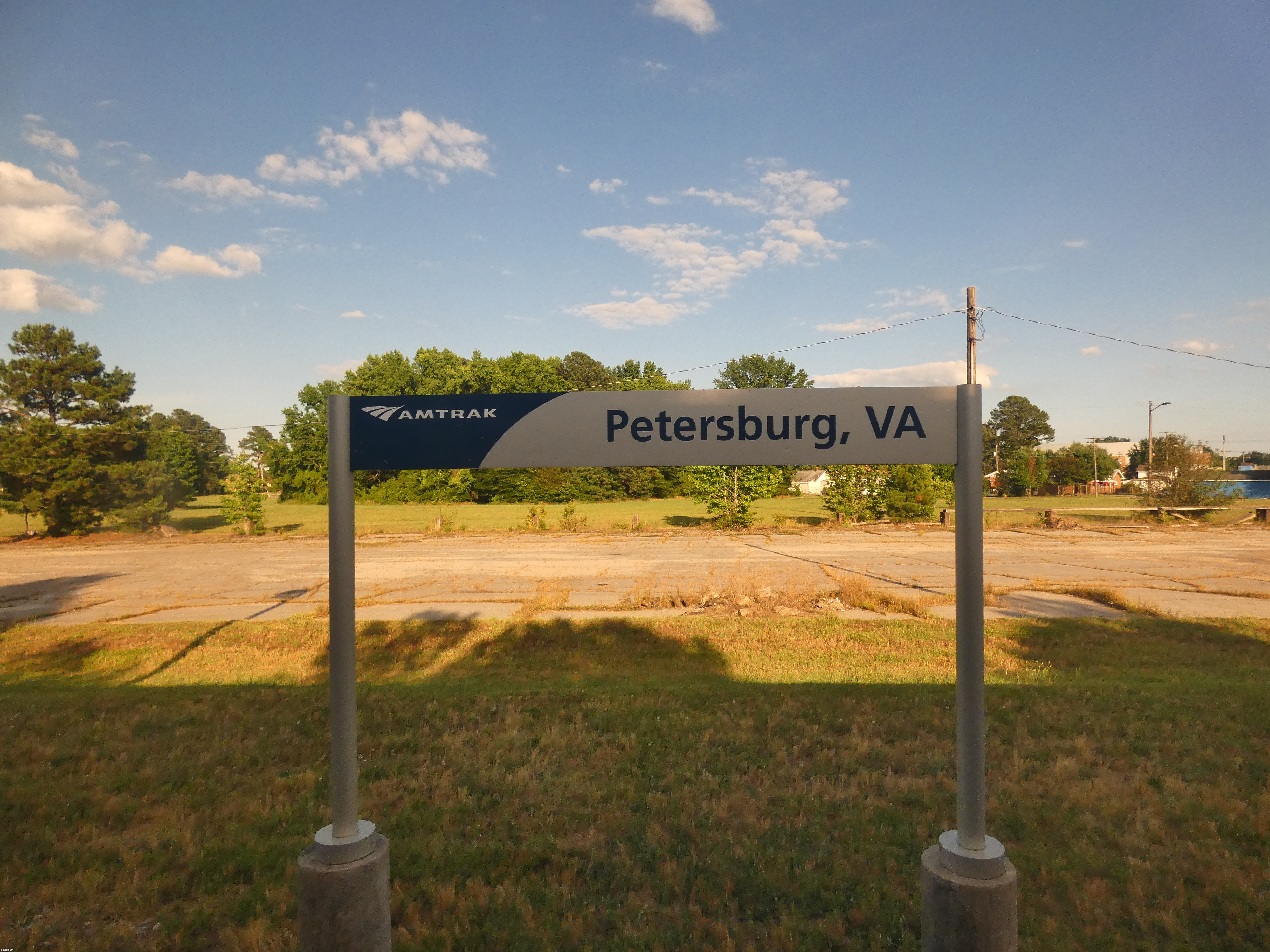 The Amtrak train station in Petersburg, Virginia | image tagged in share your own photos | made w/ Imgflip meme maker