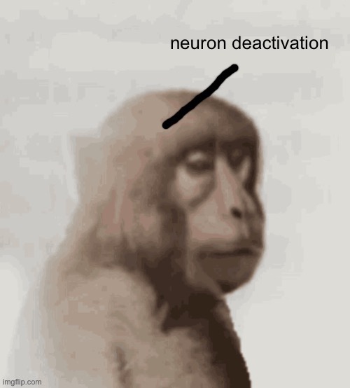 Neuron deactivation | image tagged in neuron deactivation | made w/ Imgflip meme maker