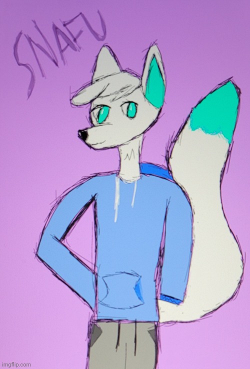 Drew My Latest Fursona, Snafu! Isn't He Handsome? I Drew Him in Krita on a Pen Display Drawing Tablet! | image tagged in snafu,furry,cute,fox,fursona,drawing | made w/ Imgflip meme maker