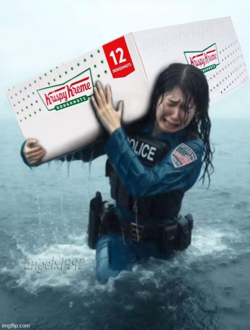 image tagged in donuts,krispy kreme,cops,police,doughnuts,dessert | made w/ Imgflip meme maker