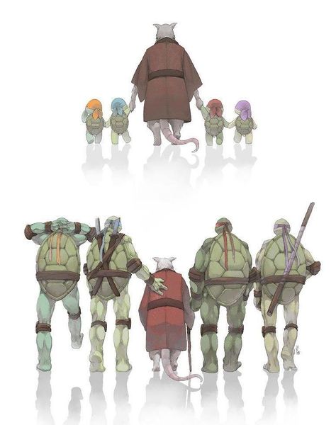 High Quality teenage mutant ninja turtles and splinter Blank Meme Template