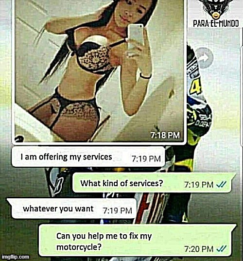 Mobile Bike Engineer | image tagged in grind my gears | made w/ Imgflip meme maker