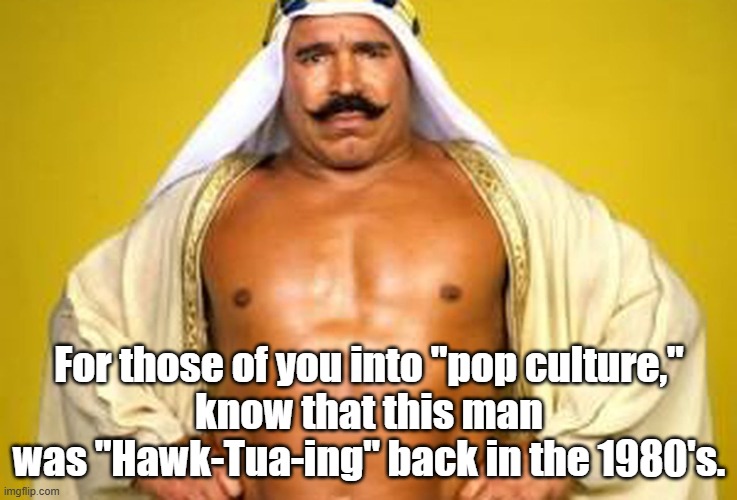 Back in the day. | For those of you into "pop culture,"
know that this man was "Hawk-Tua-ing" back in the 1980's. | image tagged in hawk tuah | made w/ Imgflip meme maker