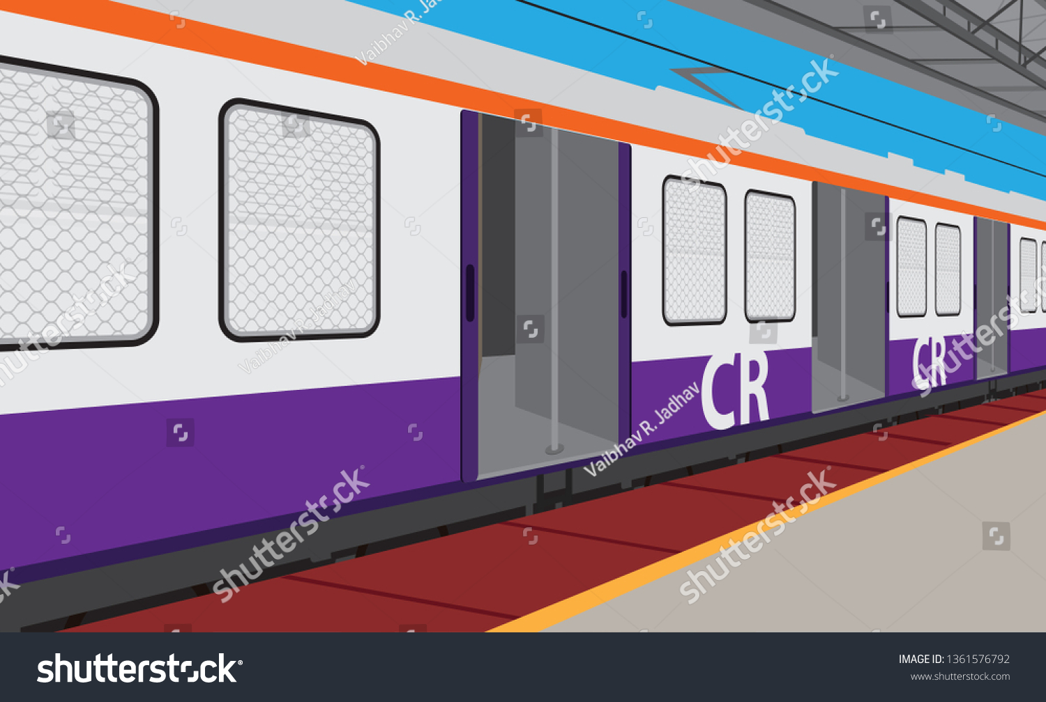 High Quality Mumbai Local Vector Blank Meme Template