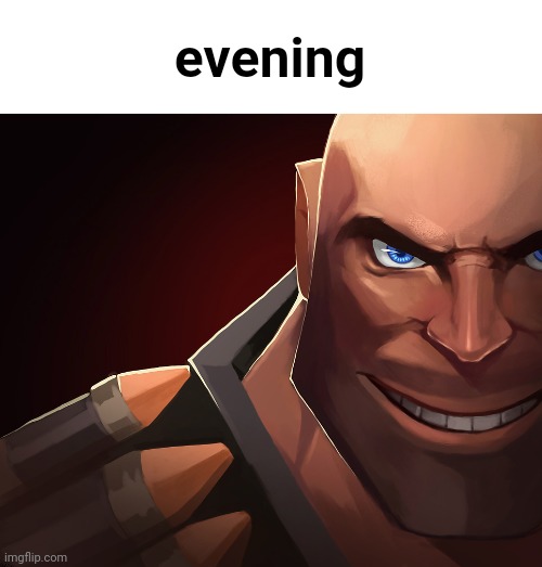 Red Heavy | evening | made w/ Imgflip meme maker