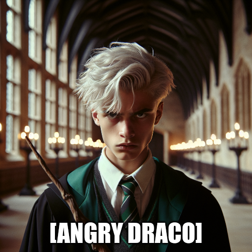 High Quality Angry Draco Blank Meme Template