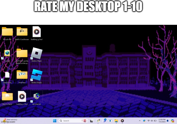 RATE MY DESKTOP 1-10 | made w/ Imgflip meme maker