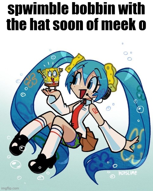 spwimble bobbin with the hat soon of meek o | made w/ Imgflip meme maker