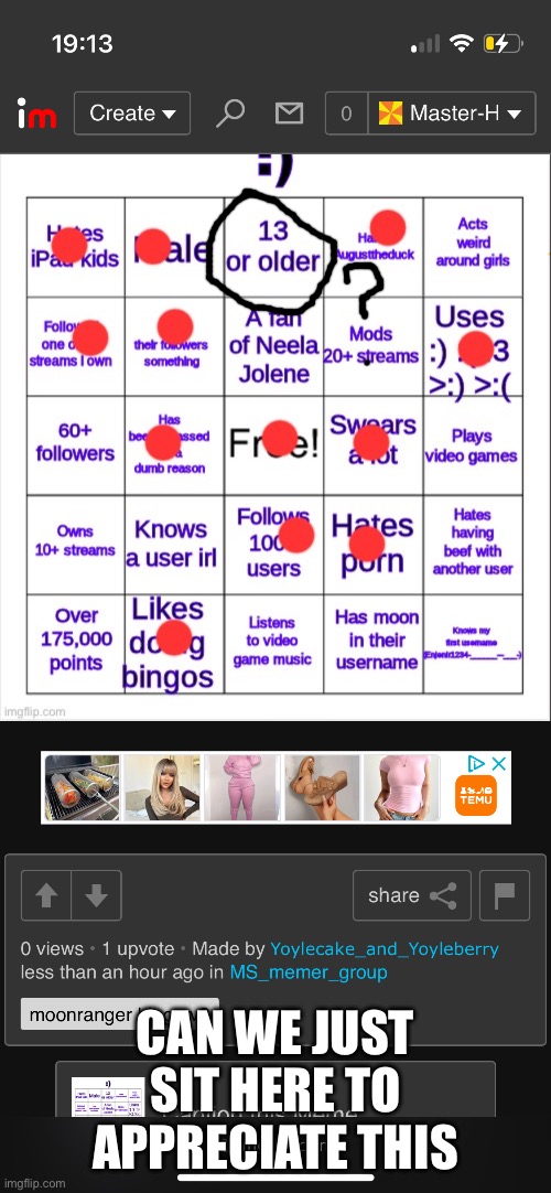 CAN WE JUST SIT HERE TO APPRECIATE THIS | made w/ Imgflip meme maker