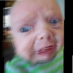 High Quality really scared baby Blank Meme Template