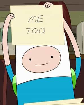 High Quality Finn me too Blank Meme Template