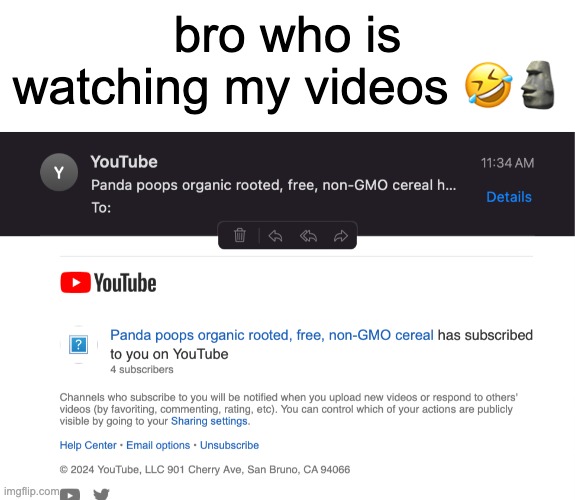 what is even happening | bro who is watching my videos 🤣🗿 | image tagged in blank white template | made w/ Imgflip meme maker