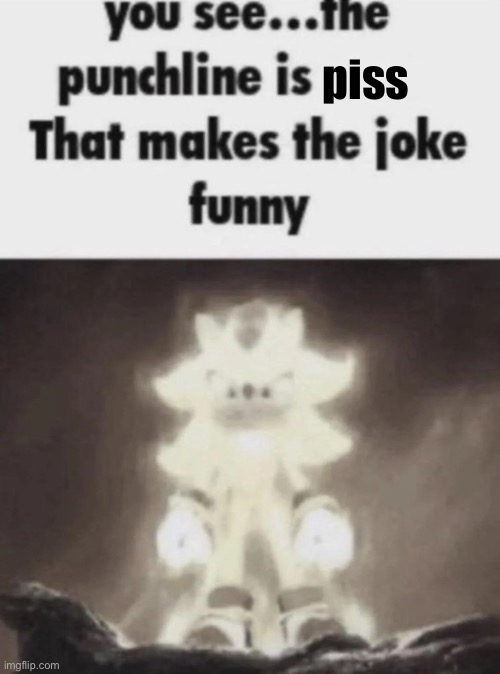 You see the punchline is that makes the joke funny shadow | piss | image tagged in you see the punchline is that makes the joke funny shadow | made w/ Imgflip meme maker