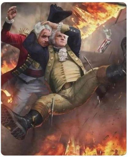 George Washington Wrestling Blank Meme Template