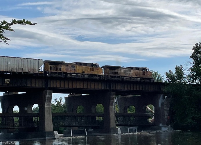 UP train over bridge | made w/ Imgflip meme maker