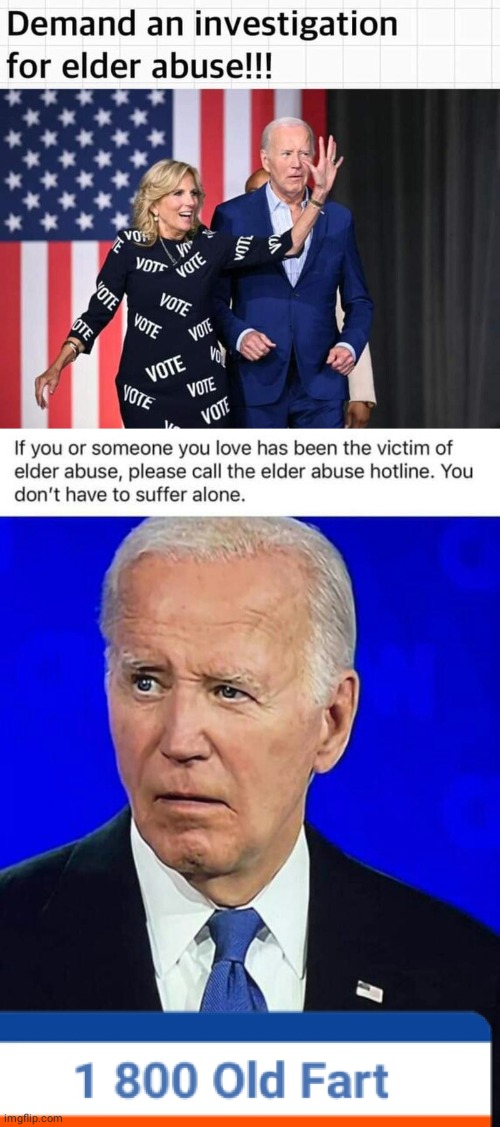 Joe Biden Elderly Abuse ad | image tagged in joe biden,elderly,abuse | made w/ Imgflip meme maker