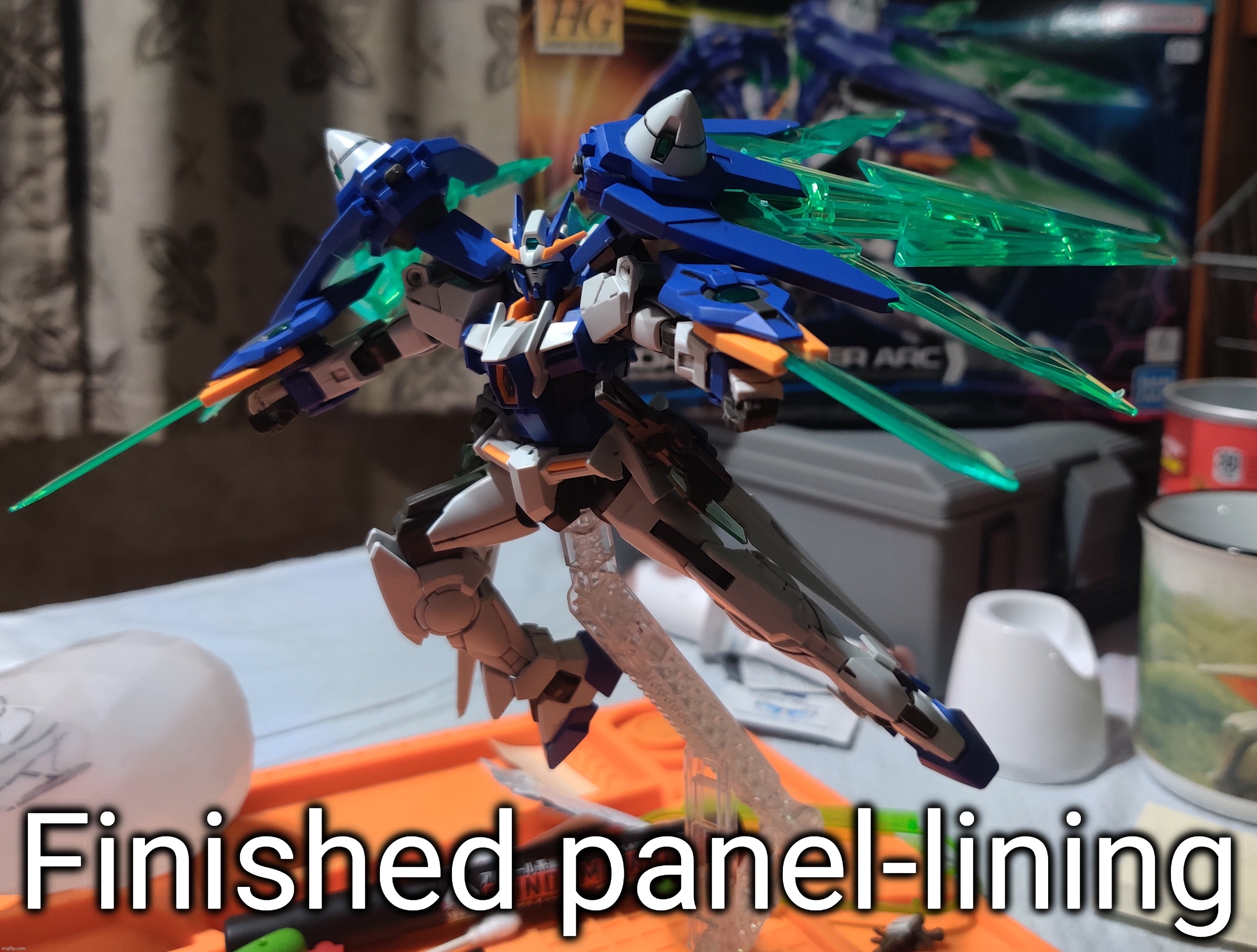 This thing has all kinds of nooks and crannies. Sadly it doesn't show as much on camera | Finished panel-lining | made w/ Imgflip meme maker