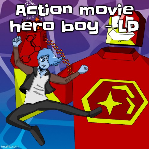 Banger | Action movie hero boy - LD | image tagged in osmosis joestar | made w/ Imgflip meme maker