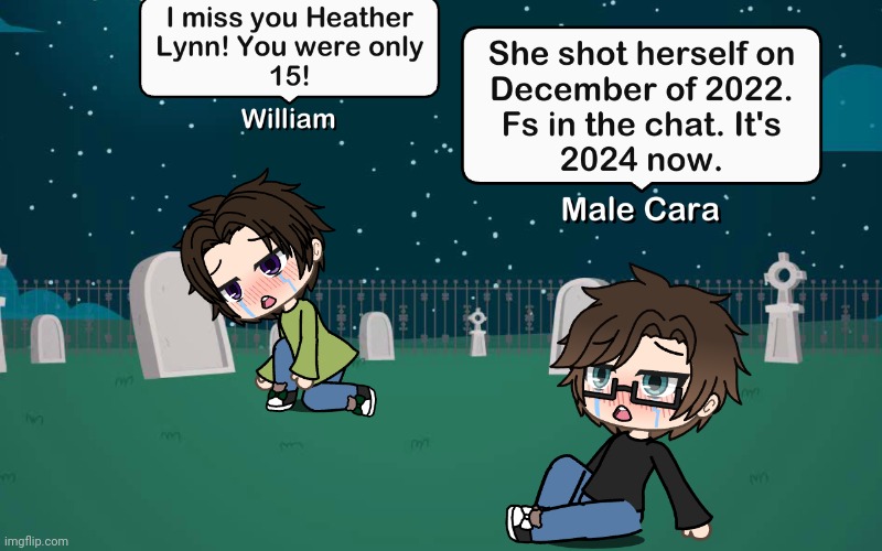 Heather Lynn died on December 17, 2022, aged 15, | image tagged in pop up school 2,pus2,male cara,william,f in the chat,death | made w/ Imgflip meme maker