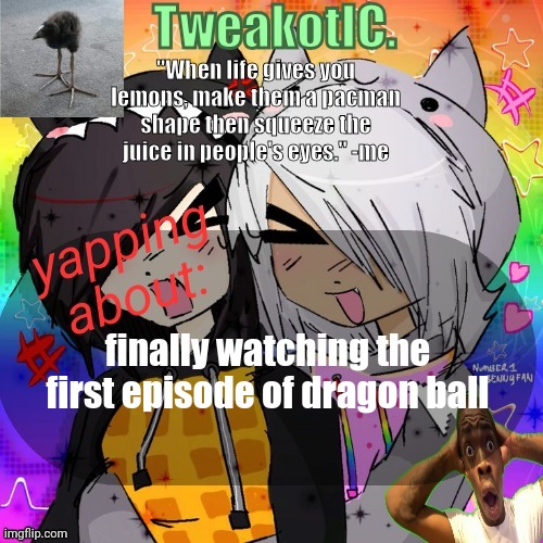 smores 14th announcement temp | finally watching the first episode of dragon ball | image tagged in smores 14th announcement temp | made w/ Imgflip meme maker