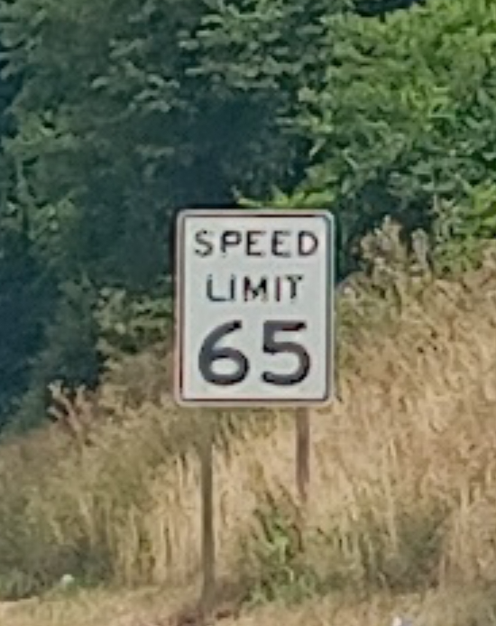 Speed limit 65 Blank Meme Template
