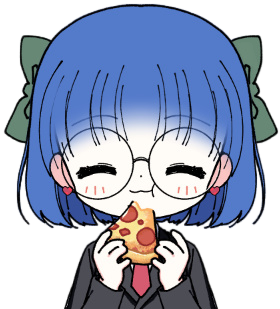 Dr. Ruby eating pizza Blank Meme Template