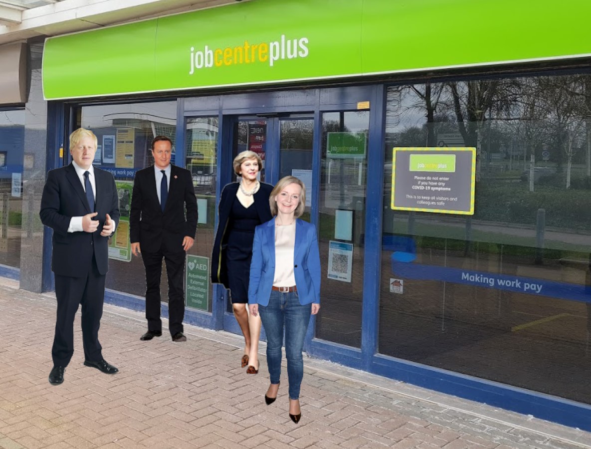 X prime ministers at job centre Blank Meme Template