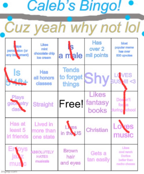 Caleb’s bingo | image tagged in caleb s bingo | made w/ Imgflip meme maker