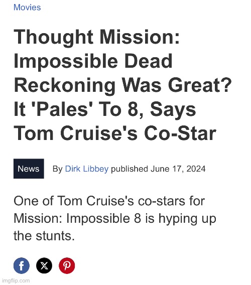 Dead Reckoning sucked. | made w/ Imgflip meme maker