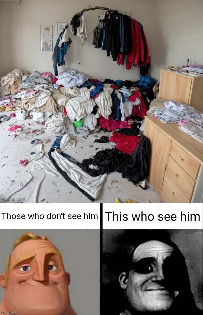 Credits to YourEmail | Those who don't see him; This who see him | image tagged in people who don't know vs people who know,memes,dark,hitler | made w/ Imgflip meme maker
