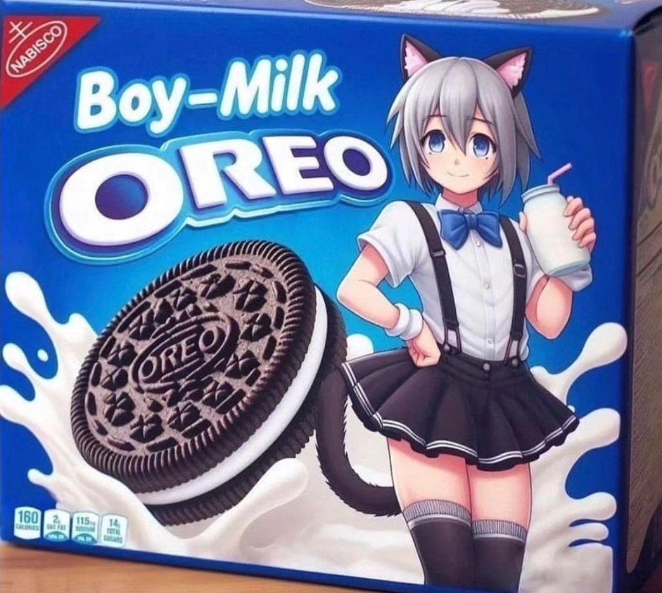 Boy-Milk Oreo Blank Meme Template