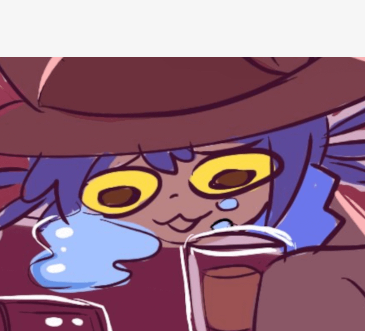 High Quality Niko drinking and crying Blank Meme Template