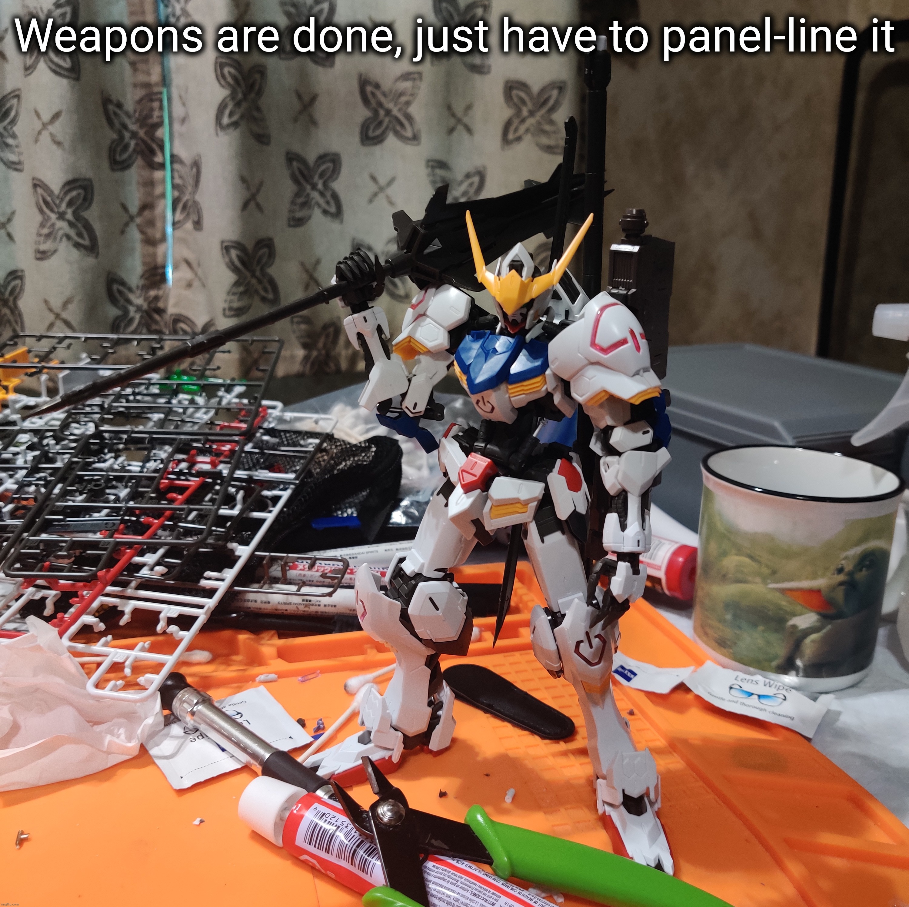 It is AWESOME | Weapons are done, just have to panel-line it | made w/ Imgflip meme maker