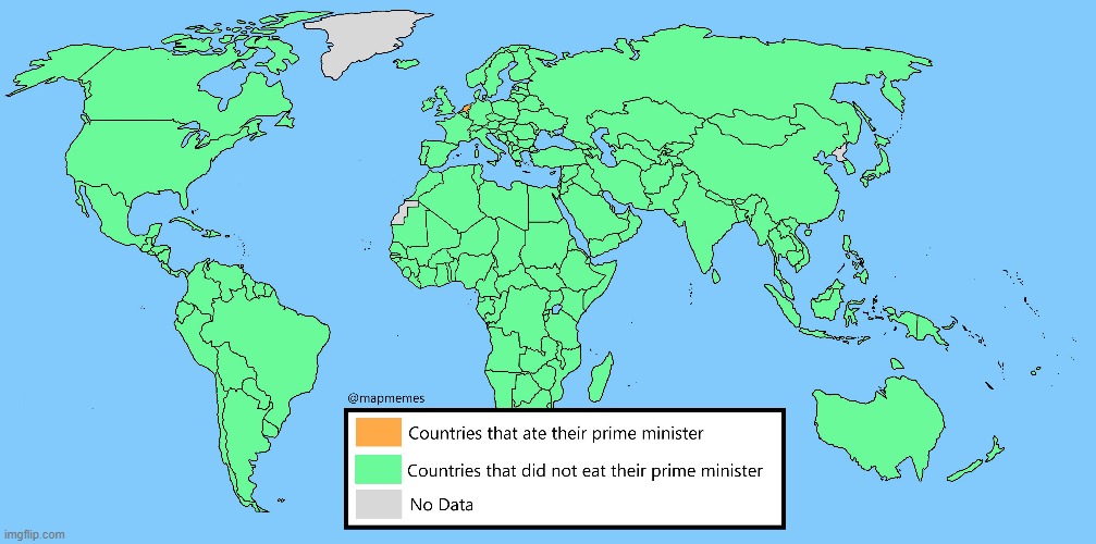 Prime Rib Or Prime Minister | image tagged in memes,facts,countries,prime minister,world map,map | made w/ Imgflip meme maker