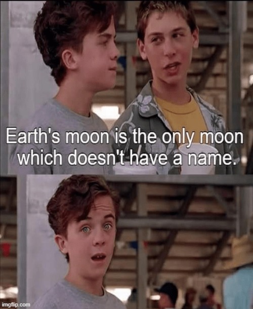 Bro is flabbergasted | image tagged in funny memes,can't argue with that / technically not wrong,moon | made w/ Imgflip meme maker