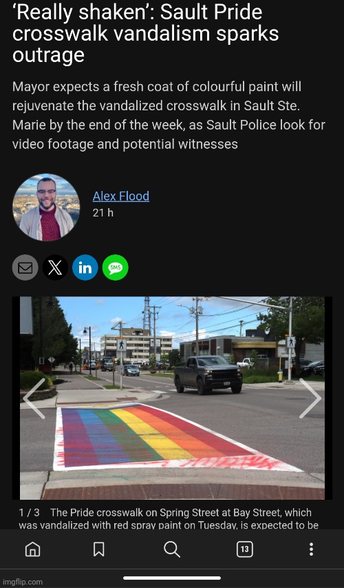 Stop promoting pedophilia and maybe this won't happen, you sick degenerates. | image tagged in lgbtq,meanwhile in canada | made w/ Imgflip meme maker