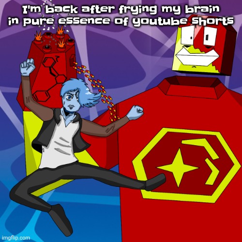 Also I ran into this insane channel where you can download apps onto your brain just by watching the videos | I'm back after frying my brain in pure essence of youtube shorts | image tagged in osmosis joestar | made w/ Imgflip meme maker